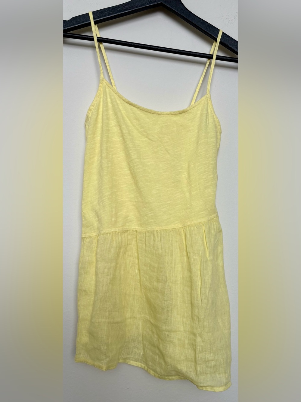 Anthropologie NWT Good Luck Tee Bohemian Solid Yellow Tank Size XS Sku#103